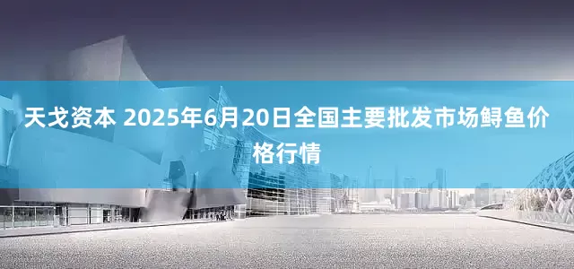 天戈资本 2025年6月20日全国主要批发市场鲟鱼价格行情